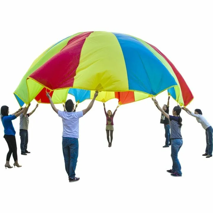 Kids Play Parachute 10ft to 24ft with Handles