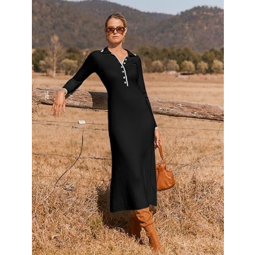 Elegant Women's Long Sleeve Sweater Dress for Every Occasion