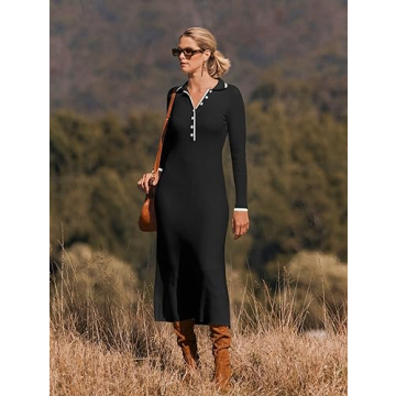 Elegant Women's Long Sleeve Sweater Dress for Every Occasion