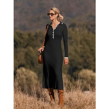 Elegant Women's Long Sleeve Sweater Dress for Every Occasion