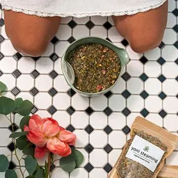 Yoni Steaming Therapy | 2oz Package - 3 Steams | Gentle Formula For Feminine Wellness & Fertility | USDA Organic Vaginal Steam Herbs, V-Steam, Yoni Steaming Herbs | V Steam For Menstrual Support