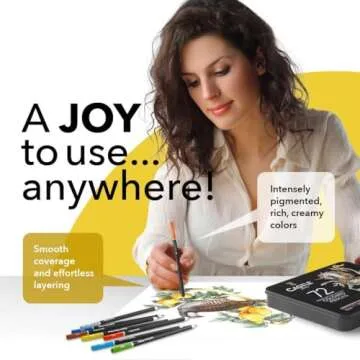 Castle Art Supplies 72 Colored Pencils for Artists