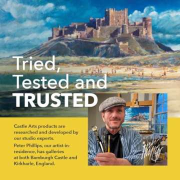 Castle Art Supplies 72 Colored Pencils Set | Quality Soft Core Colored Leads for Adult Artists, Professionals and Colorists | Protected and Organized in Presentation Tin Box