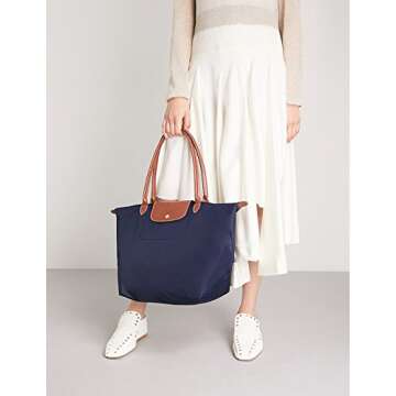Longchamp Le Pliage Shoulder Bag Large Navy One Size