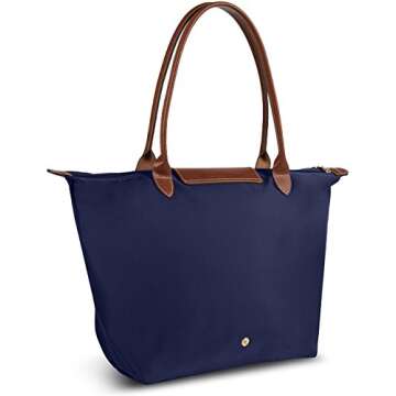 Longchamp Le Pliage Shoulder Bag Large Navy One Size