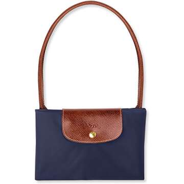 Longchamp Le Pliage Shoulder Bag Large Navy One Size