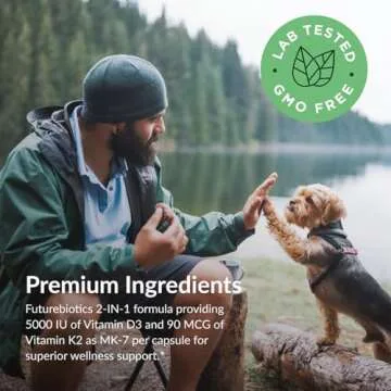 Futurebiotics K2 MK7 with D3 Supplement - 120 Veg Capsules