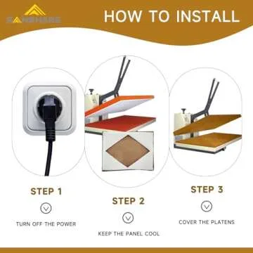 SANSHARE 2 Pcs Reusable Teflon Heat Press Platen Covers 15x15 Inch for Heat Press Machine Platen Wrap - Protector for Sublimation - Heat Resistant, Ink Resistant