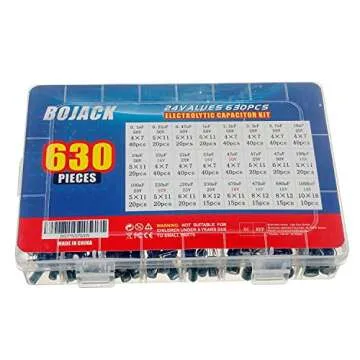BOJACK 24Value 630pcs Capacitor Kit for Electronics