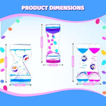 Dr.Kbder Liquid Motion Bubbler Timer Autism Sensory Fidget Toys for Kids Adults Toddlers, Calm Down ...
