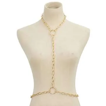 Punk Body Harness for Women - Sexy Adjustable Statement Necklace