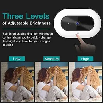 NexiGo StreamCam N930E with Software, 1080P Webcam with Ring Light and Privacy Cover, Auto-Focus, Plug and Play, Web Camera for Online Learning, Zoom Meeting Skype Teams, PC Mac Laptop Desktop