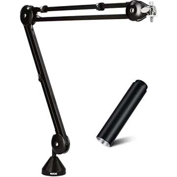 Rode PSA1 Professional Studio Boom Arm with ZAYKiR Microphone Stand Extension
