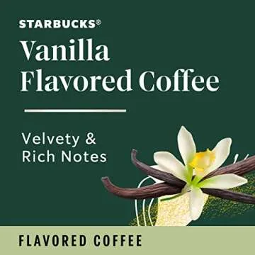 Starbucks K-Cup Coffee Pods, Vanilla Flavored Coffee, Naturally Flavored, 100% Arabica, 6 boxes (60 pods total)