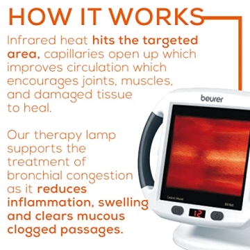 Beurer IL50 Infrared Heat Lamp for Relaxation & Pain Relief