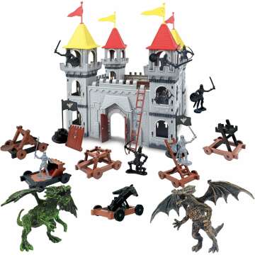 Medieval Castle Knight Toy Soldier Building Kit Set