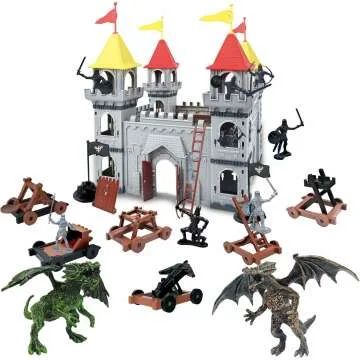 Medieval Castle Knight Toy Soldier Building Kit Set
