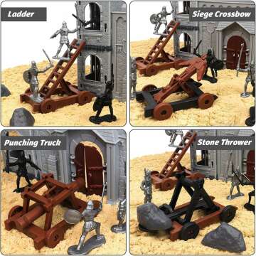 Medieval Castle Knight Toy Soldier Building Kit Set