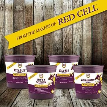 Farnam Horse Health Vita B-1 Crumbles Supplement for Horses, Supports optimal muscle activity and metabolism for performance, 3 pounds, 48 day supply