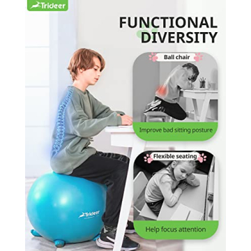 Trideer Balance Ball Chair for Kids, Fun Active Seating