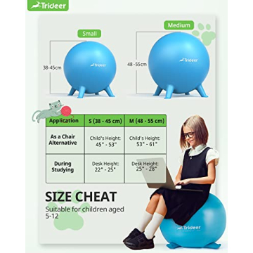 Trideer Balance Ball Chair for Kids, Fun Active Seating