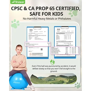 Trideer Balance Ball Chair for Kids, Fun Active Seating