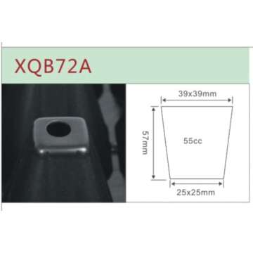 RooTrimmer Deep 72 Cell Seedling Trays, Thick Durable 72 Cell Plug Tray Big Cell Seed Trays for 1020 Flat Trays Germination (10-Pack, 21.25"×11", 2.36" Height, High)