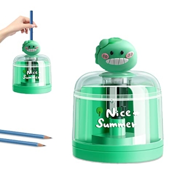 AZLNRMU Electric Pencil Sharpener - Cute Design Pencil Sharpener for Colored Pencils(6-8.5mm), Blade...