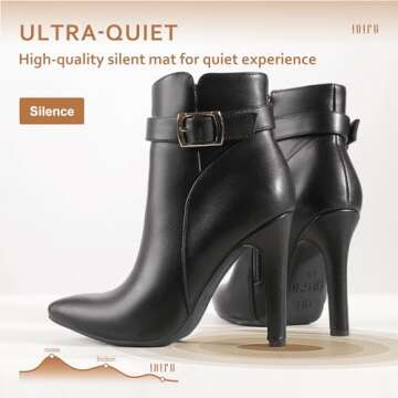 IDIFU Women’s Stylish Dana High Heel Ankle Booties