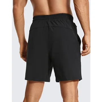 CRZ YOGA Men's Linerless Workout Shorts - Quick Dry Gym Shorts