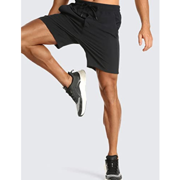CRZ YOGA Men's Linerless Workout Shorts - Quick Dry Gym Shorts