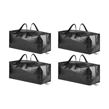 SpaceAid Heavy Duty Moving Bags, Extra Large Storage Totes W/Backpack Straps Strong Handles & Zipper...