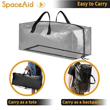 SpaceAid Heavy Duty Moving Bags with Backpack Straps and Storage Totes