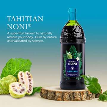 TAHITIAN NONI Juice by Morinda - Authentic Noni Fruit Puree Wellness Drink