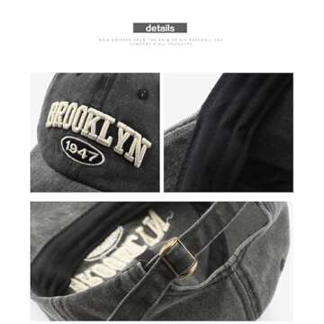 Brooklyn Cap Vintage Baseball Cap Black for All