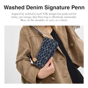 Shop Coach Penn Handbag in Blue – Minimalist Luxury