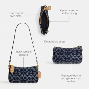 Shop Coach Penn Handbag in Blue – Minimalist Luxury