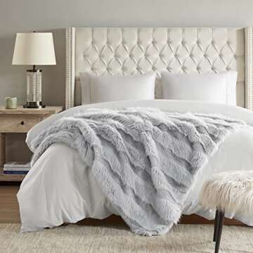 Hyde Lane Faux Fur Throw Blanket - Luxury Home Accessory