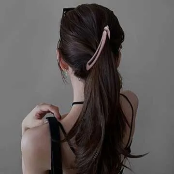 Velscrun 7 pcs Banana Clips Hair for Thick Hair, Strong Hold Ponytail 4" Large Matte Banana Clips for Women and Girls for Fine Hair Curly Hair Accessories