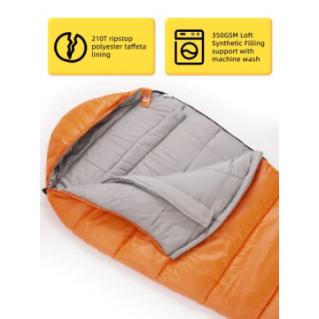 Bessport Mummy Sleeping Bag Warm Washable Outdoor Gear