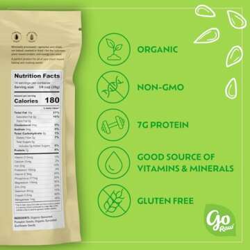 Go Raw , Sprouted Pumpkin and Sunflower Seed Mix| Keto | Vegan | Gluten Free Snacks | Organic | Superfood (Packaging May Vary), 14 oz(Single) (71450-64157), .0 Oz, Unsalted Mix 1 Pound 16.0 Ounce