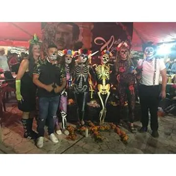 Idgreatim Girls 3D Gold Skeleton Halloween Bodysuit