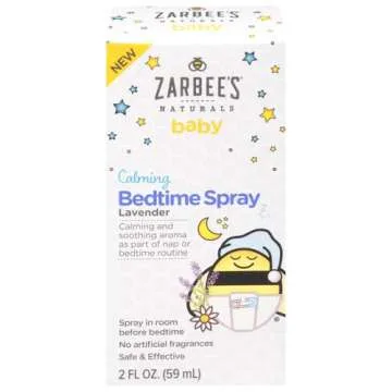 Zarbee's Baby Sleep Spray; Calming Bedtime Spray with Natural Lavender and Chamomile to Help Infant ...