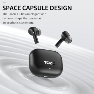 TOZO E2 Wireless Earbuds with Noise Cancellation