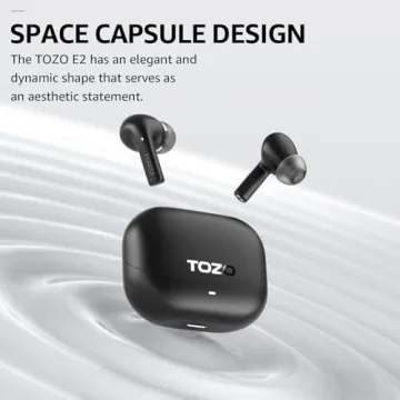 TOZO E2 Wireless Earbuds with Noise Cancellation