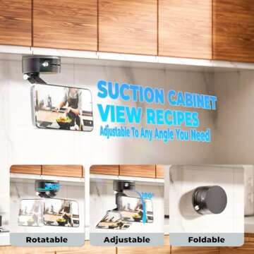 UEEMEE Foldable Vacuum Magnetic Car Phone Holder - 360° Suction Mount