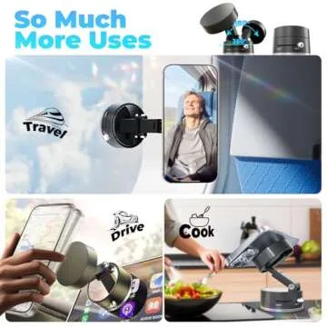 Versatile Vacuum Magnetic Car Phone Holder for All Phones