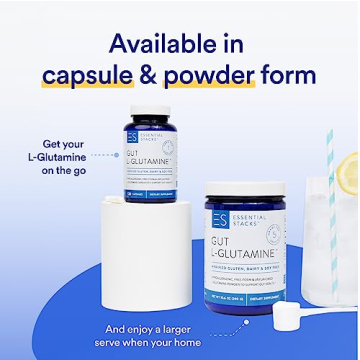 Essential Stacks Gut L-Glutamine Powder - Pure Support for Gut Health