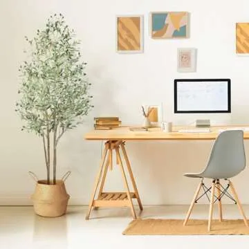 Alupssuc 6ft Faux Olive Tree Indoor Decor