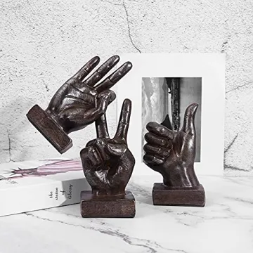 Creative Abstract Hand Gesture Sculpture for Your Home